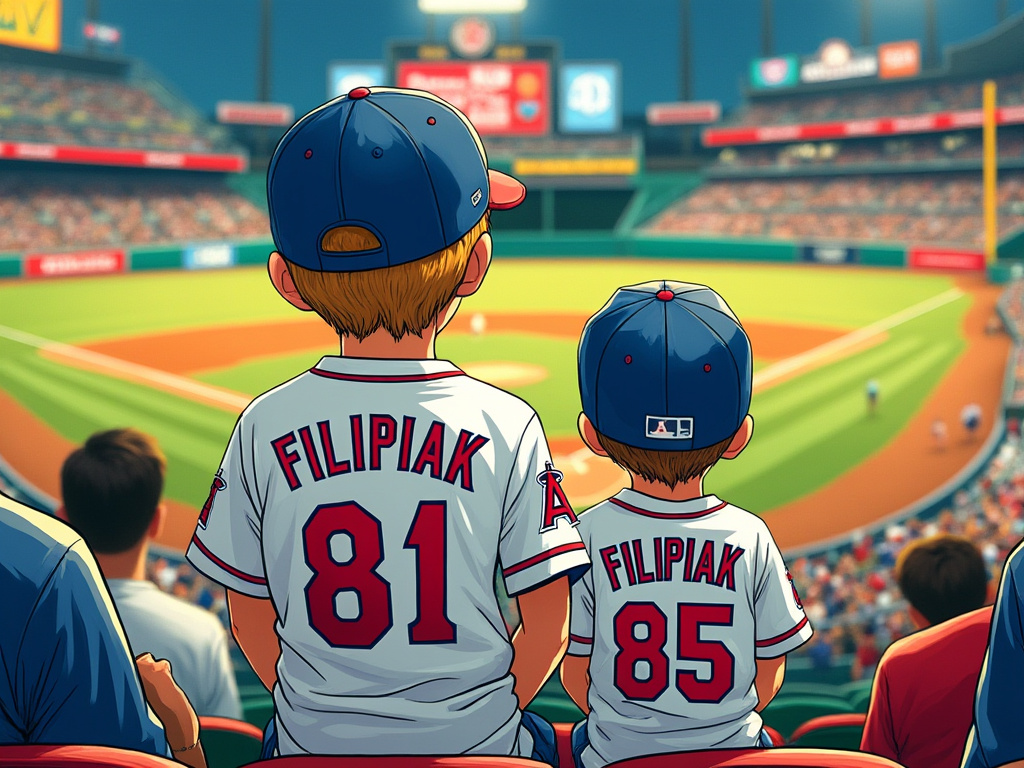 Brothers at game